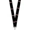 Buckle-Down Unisex-Adult's Lanyard-1.0"-Dodge Challenger R/t Emblem Repeat Black/wh, Multicolor, One-Size
