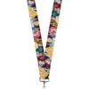 Buckle-Down Lanyard-1.0-Disney Princess Poses/Castle Silhouettes Pur