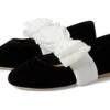 Janie And Jack Velvet Bow Flat (Toddler/Little Kid/Big Kid)