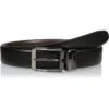 Perry Ellis Portfolio Men's 2-Tone Matte And Shine Buckle Reversible Belt