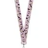 Buckle-Down Lanyard - Minnie Mouse Expressions Polka Dot Pink/White
