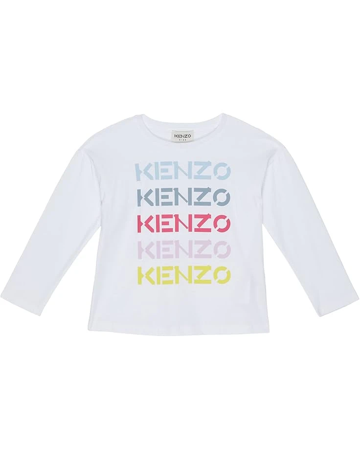 Kenzo Kids Multi Logo Long Sleeve T-Shirt (Toddler/Little Kids) 1 Kenzo Kids Multi Logo Long Sleeve T-Shirt (Toddler/Little Kids)