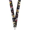 Buckle-Down Unisex Adults Lanyard - 1.0 Disney Princesses & Prince's Dancing Key Chain, Multicolor, One Size US