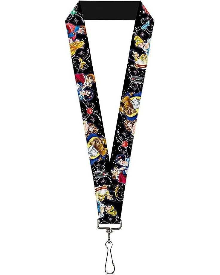 Buckle-Down Unisex Adults Lanyard - 1.0 Disney Princesses & Prince's Dancing Key Chain, Multicolor, One Size US 1 Buckle-Down Unisex Adults Lanyard - 1.0 Disney Princesses & Prince's Dancing Key Chain, Multicolor, One Size US