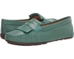 Driver Club USA Women's Leather Made In Brazil Kilt Detail Driver Moc Loafer