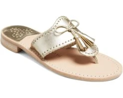 Jack Rogers Jacks Flat Tassel Bow Sandal