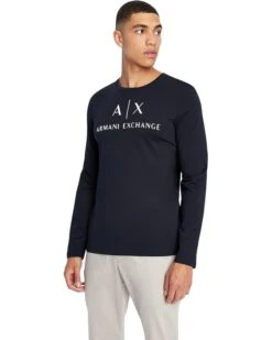Armani Exchange AX Logo Long Sleeve T-Shirt
