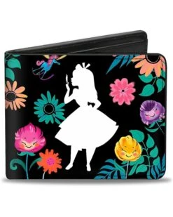 Buckle-Down Men's Alice Pose Silhouette Curiouser, Multicolor, Standard Size