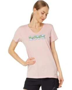 Life Is Good Love Outdoors Short Sleeve Crusher-Lite™ Vee