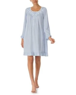 Eileen West Long Sleeve Sweater Knit Gown