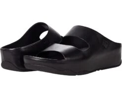FitFlop Shuv Two-Bar Leather Slides