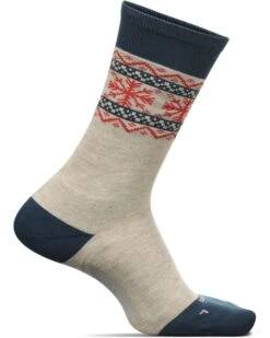 Feetures Snowflake Everyday Cushion Crew