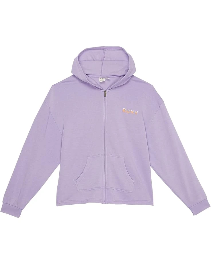 Roxy Kids Early In The Morning Oversized Zip-Up Hoodie (Little Kids/Big Kids) 1 Roxy Kids Early In The Morning Oversized Zip-Up Hoodie (Little Kids/Big Kids)