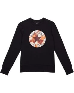 Converse Kids Chuck Patch Fill Graphic Crew Neck Sweatshirt (Big Kids)