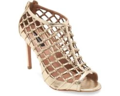 BCBGMAXAZRIA Silina Leather Caged Dress Shoe