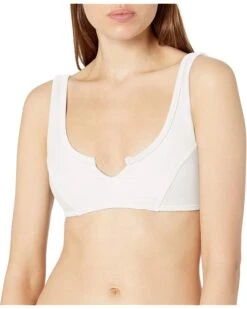 RVCA Women's Standard Salt Wash Bralette Bikini Top
