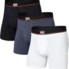 SAXX UNDERWEAR Non-Stop Stretch Cotton Boxer Brief Fly 3-Pack