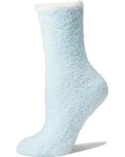 Karen Neuburger Fluffy Solid Sock With Moon Grippers