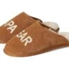 FIRESIDE By Dearfoams Papa Bear Genuine Shearling Scuff