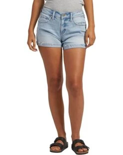 Silver Jeans Co. Boyfriend Mid-Rise Shorts L53623SOC111