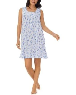 Eileen West 36" Short Sleeveless Nursing Nightgown