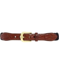 Brighton Elastic Cord Croco Tab Taper Belt