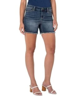 Liverpool Vickie Fray Hem Shorts In Harpswell