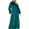 Natori Plush Sherpa Zip Caftan