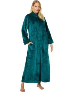 Natori Plush Sherpa Zip Caftan