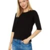 LAmade Santa Monica Mitered Back Elbow Length Tee