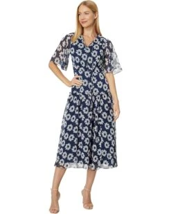 Ted Baker Marllee Fit-and-Flare Tiered Midi Dress