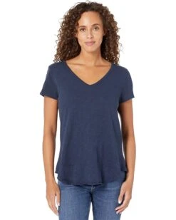 Dylan By True Grit Cotton Slub Shirt Tail-V