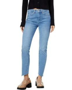 Paige Cindy Seaming Jagged Hem In Wrennin Distressed