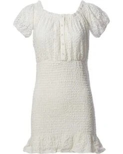 ASTR The Label Women's Off-The-Shoulder Elbow Length Sleeve Desi MII Dress