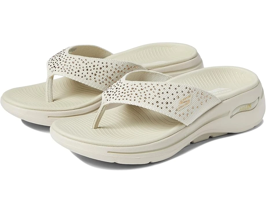 SKECHERS Performance Go Walk Arch Fit Knit Sandal With Rhinestones 1 SKECHERS Performance Go Walk Arch Fit Knit Sandal With Rhinestones