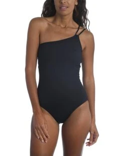 La Blanca Island Goddess One Shoulder Mio One-Piece Swimsuit