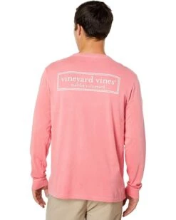 Vineyard Vines Long Sleeve Logo Box Pocket Tee