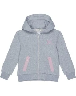 Kenzo Kids Zip-Up Hoodie With Back Cross Logo (Little Kids/Big Kids)