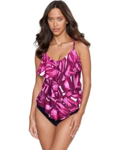 Magicsuit Pink Palmas Rita Tankini Top