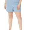 L.L.Bean Plus Size Lakewashed Chambray Dock Shorts