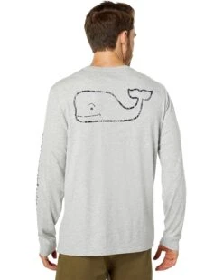 Vineyard Vines Long Sleeve Vintage Whale Pocket T-Shirt