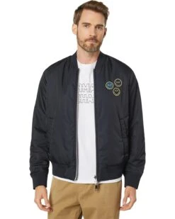 Armani Exchange Smiley Reversible Bomber Jacket