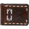 M&F Western Nocona Money Clip Wallet Southwestern Inlay & Lace