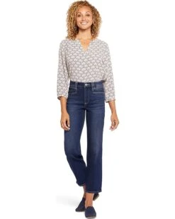NYDJ Relaxed Straight Ankle Square Pockets In Wonderland