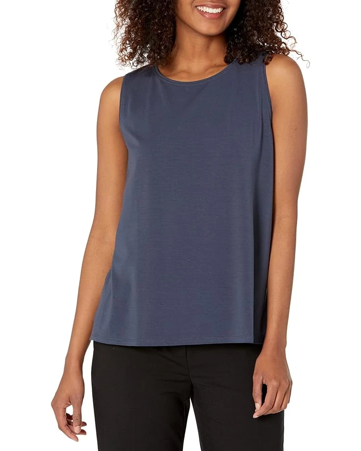 Eileen Fisher Jewel Neck Shell 1 Eileen Fisher Jewel Neck Shell
