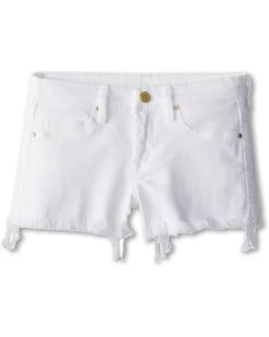Blank NYC Kids Cut Off Shorts In White Lines (Big Kids)