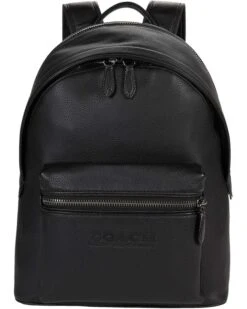 COACH Charter Backpack In Refined Pebbled Leather