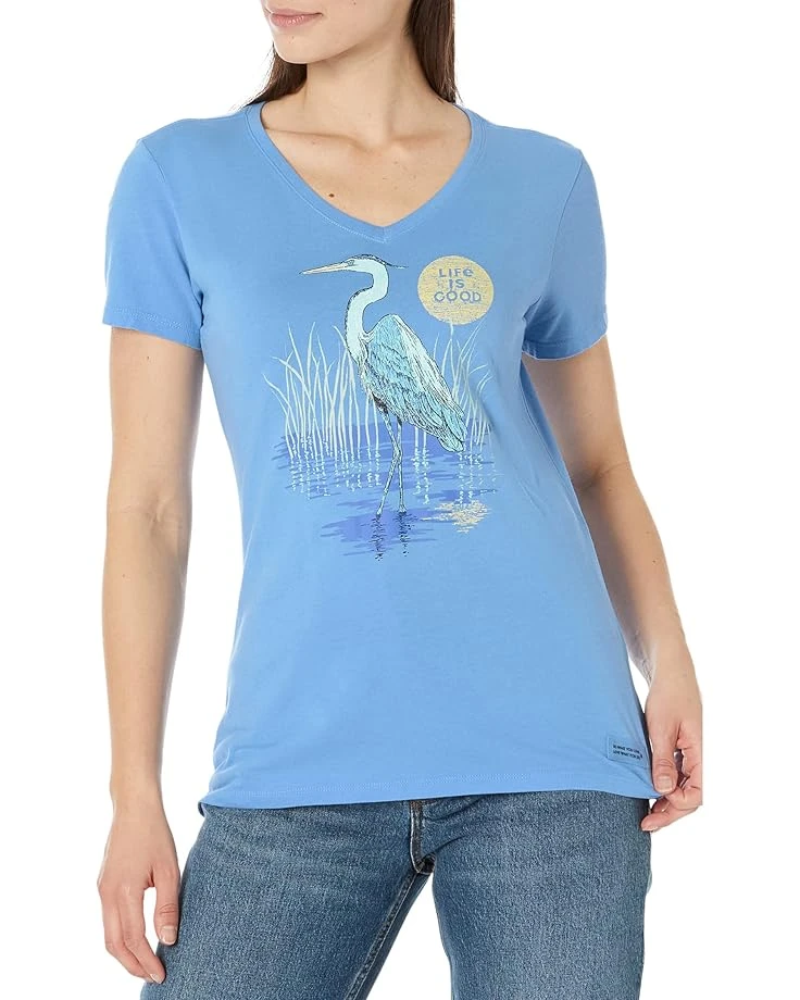 Life Is Good Heron On The Water Short Sleeve Crusher-Lite™ Vee 1 Life Is Good Heron On The Water Short Sleeve Crusher-Lite™ Vee