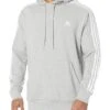 Adidas Big & Tall Essentials French Terry 3-Stripes Pullover Hoodie