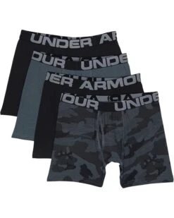 Under Armour Kids 4-Pack Camo Cotton Boxer Set (Big Kids)